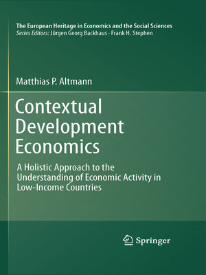 cover image of Contextual Development Economics